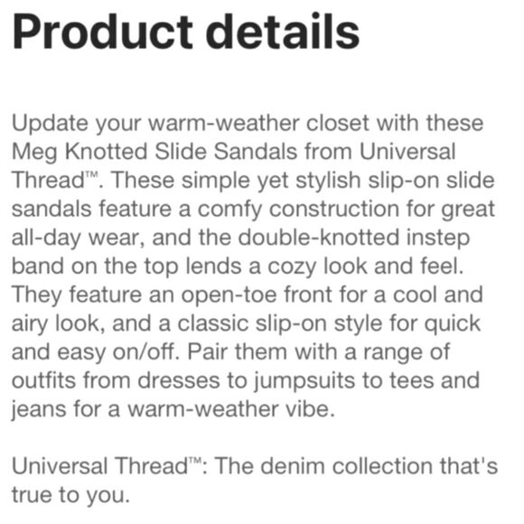 𝅺BRAND new Knotted slide sandals sz.11 - Picture 10 of 10